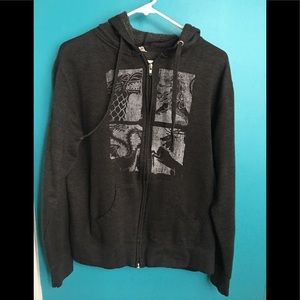 HBO Game of Thrones Zip Up Hoodie Medium